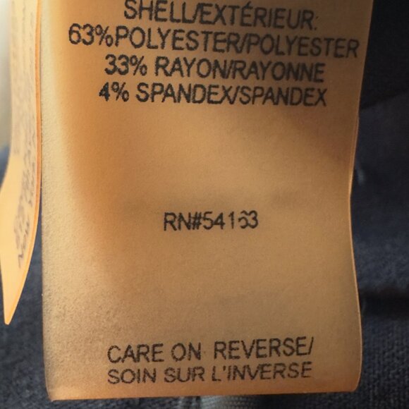 Calvin Klein slacks  sz2 Navy blue - Picture 9 of 11